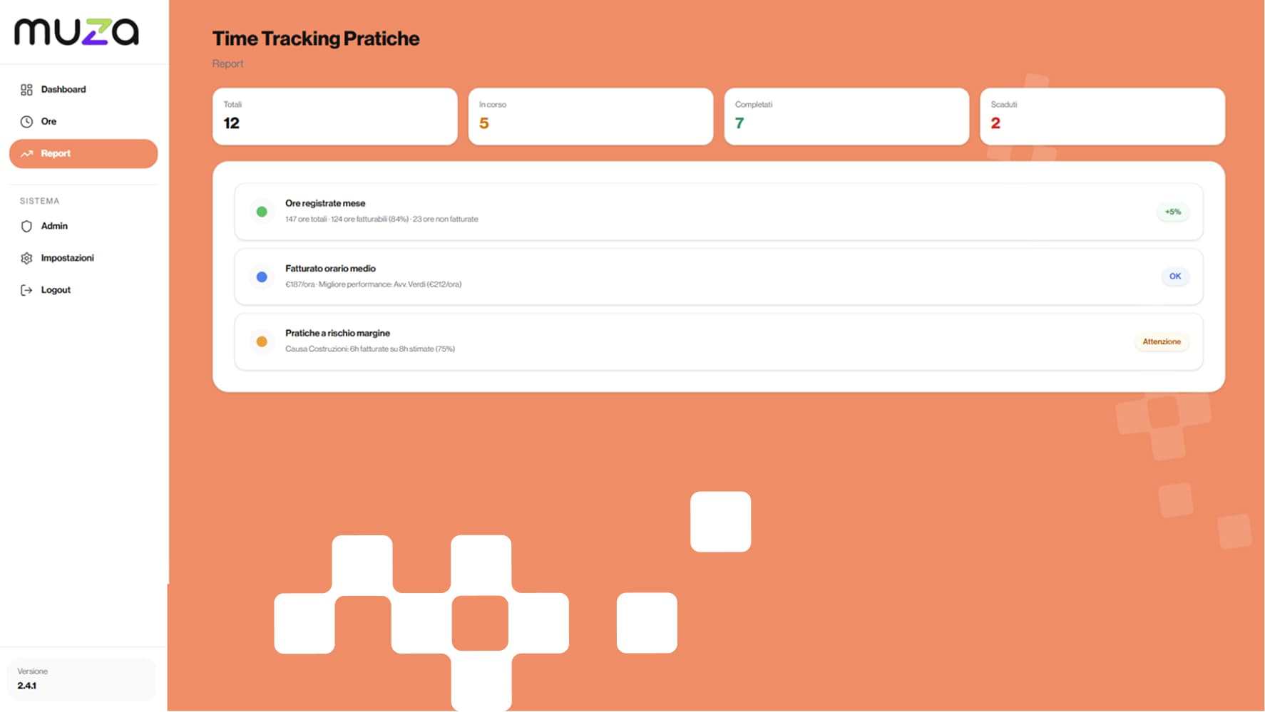Time Tracking  pratiche