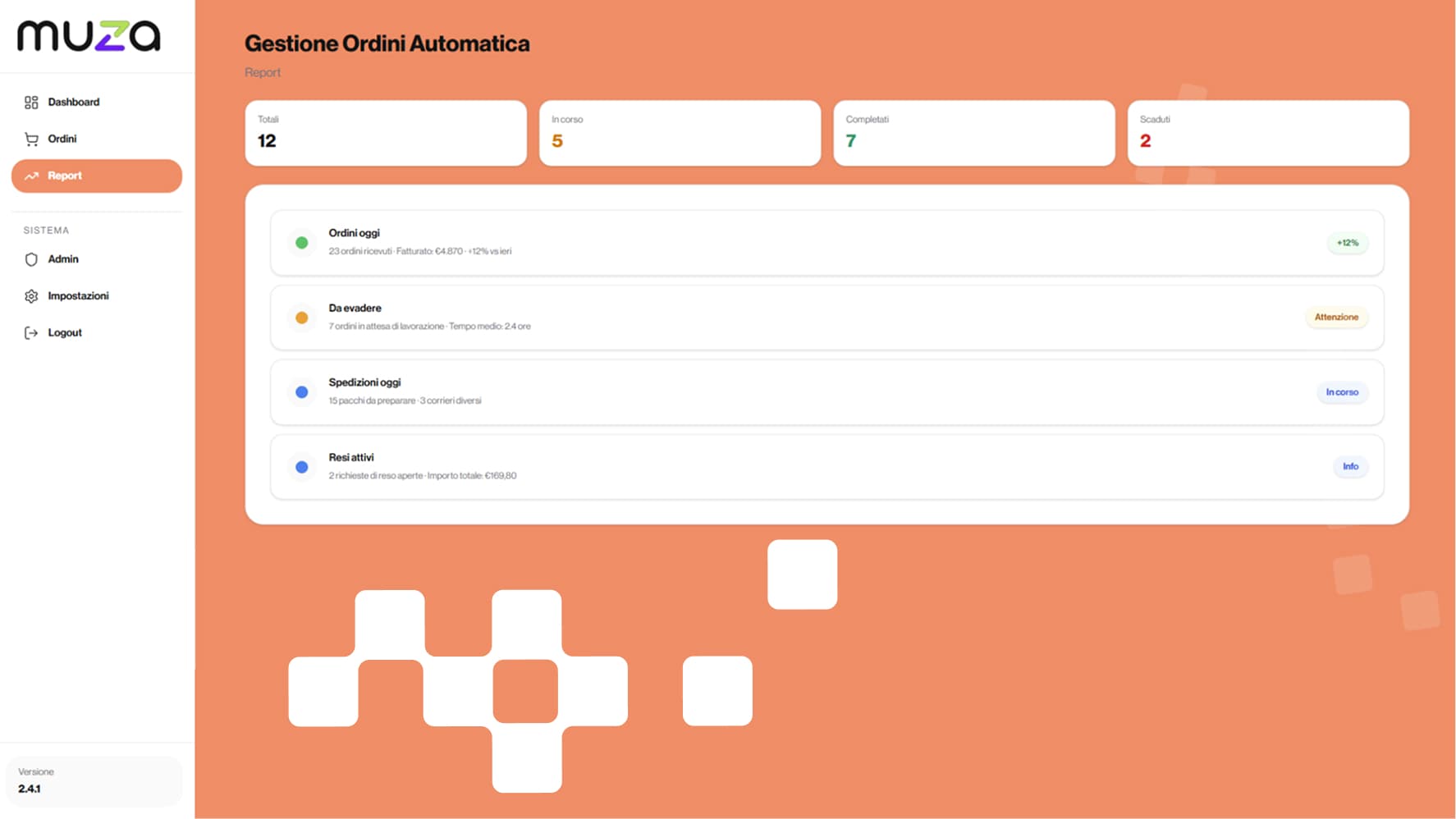 Gestione Ordini automatica